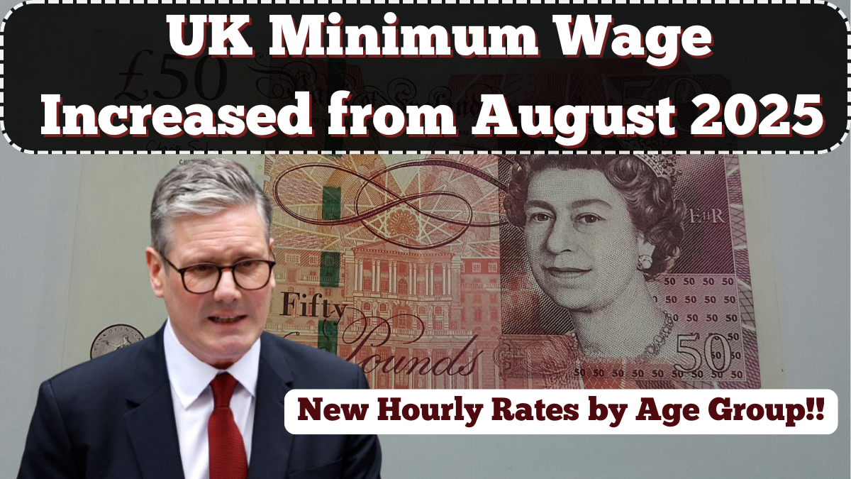UK Minimum Wage Increased from August 2025 – New Hourly Rates by Age Group